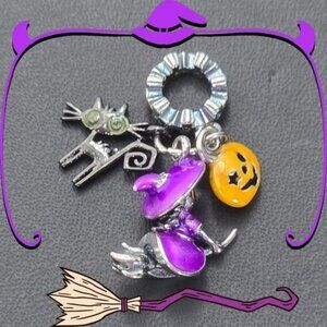 🎃 Glowing Halloween Charm in 925 Silver‎ (NWOT)
